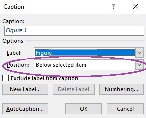 How to create table headings and figure captions in Microsoft Word ...