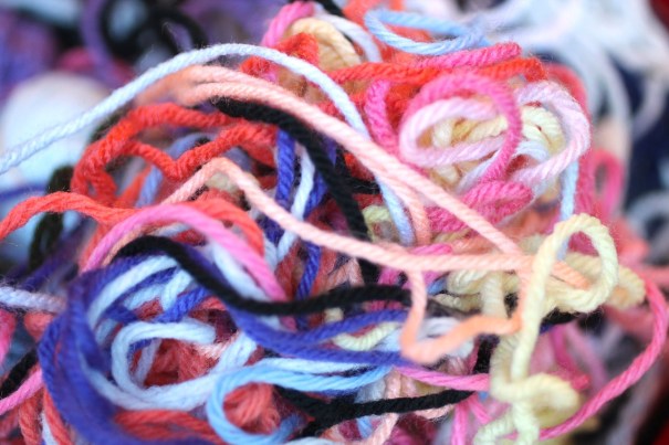Tangled threads of wool